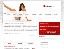 Tablet Screenshot of hostessima.pl